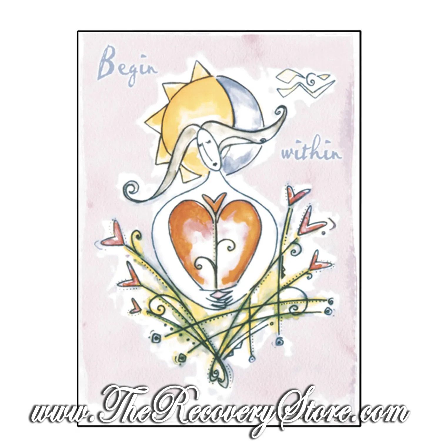 Greeting Card - Begin Within