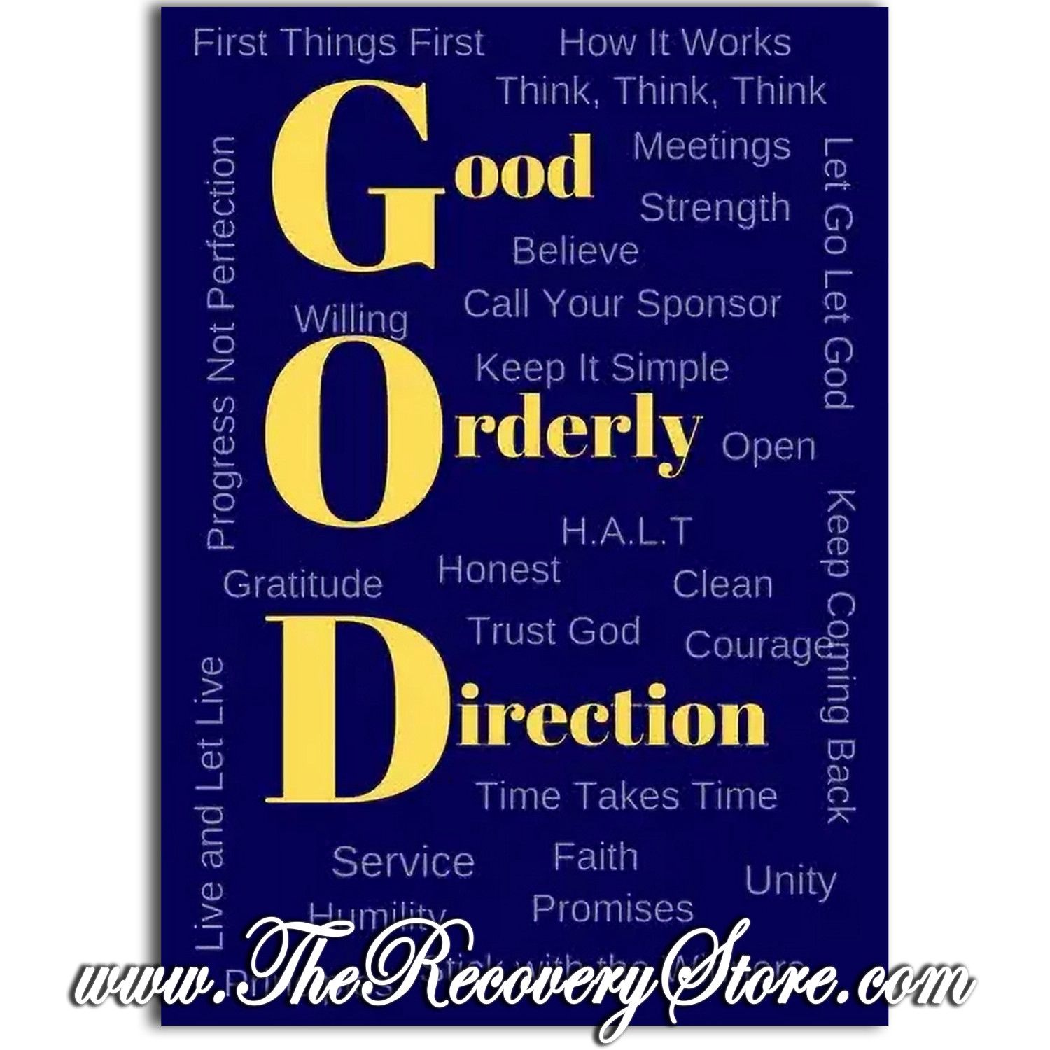 Greeting Card - GOD Good Orderly Direction