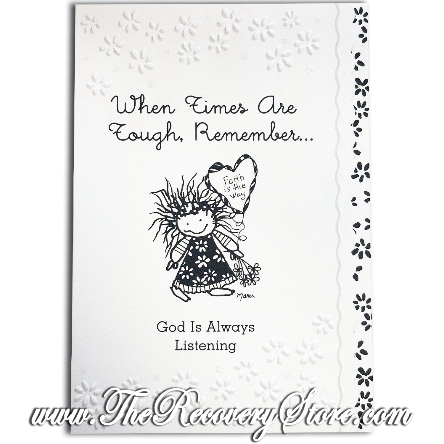Greeting Card - When Time Are Tough Remember God