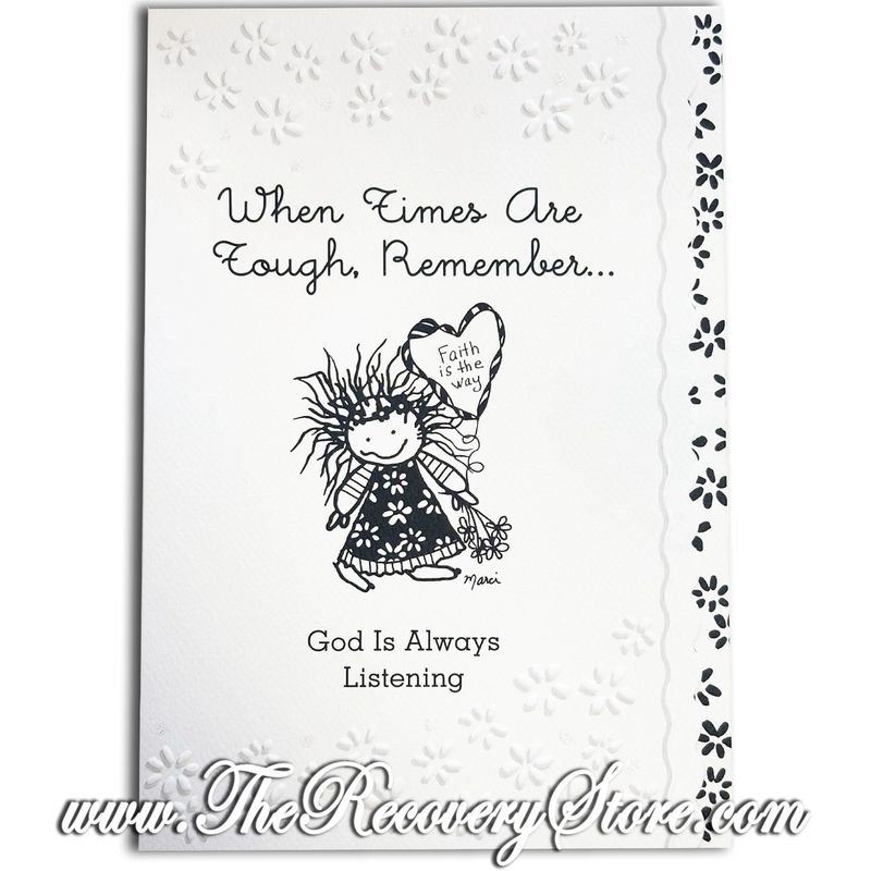 Greeting Card - When Time Are Tough Remember God