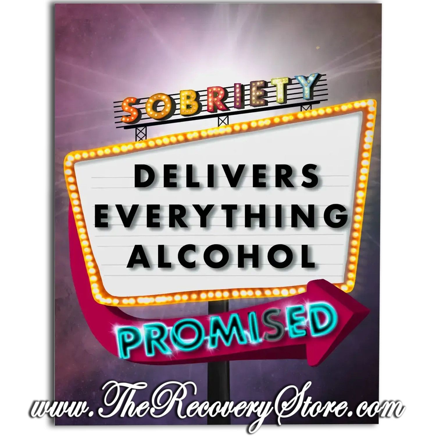 Greeting Card - Flashing Lights Sobriety