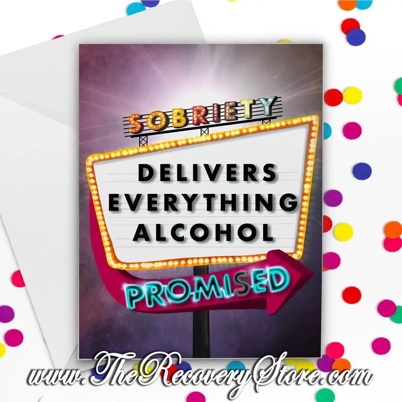 Greeting Card - Flashing Lights Sobriety
