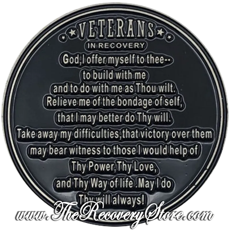 Large Medallion - Veterans In Recovery Clean &amp; Sober