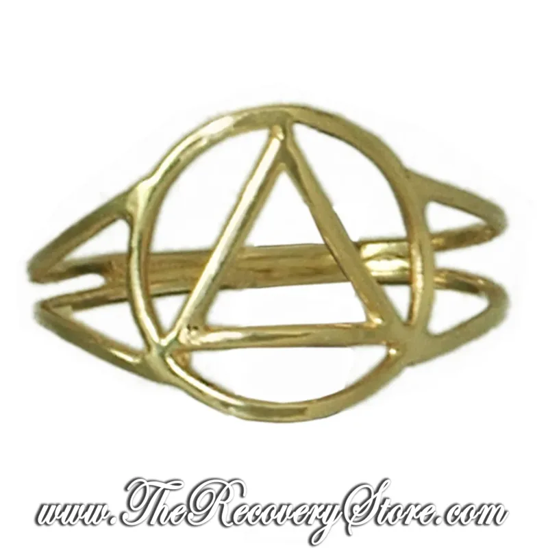 AA 14k Gold Symbol Ring
