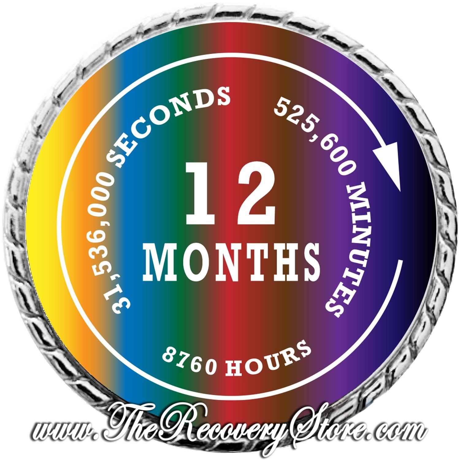 Large Medallion - Hours Minutes Seconds- 12 Months
