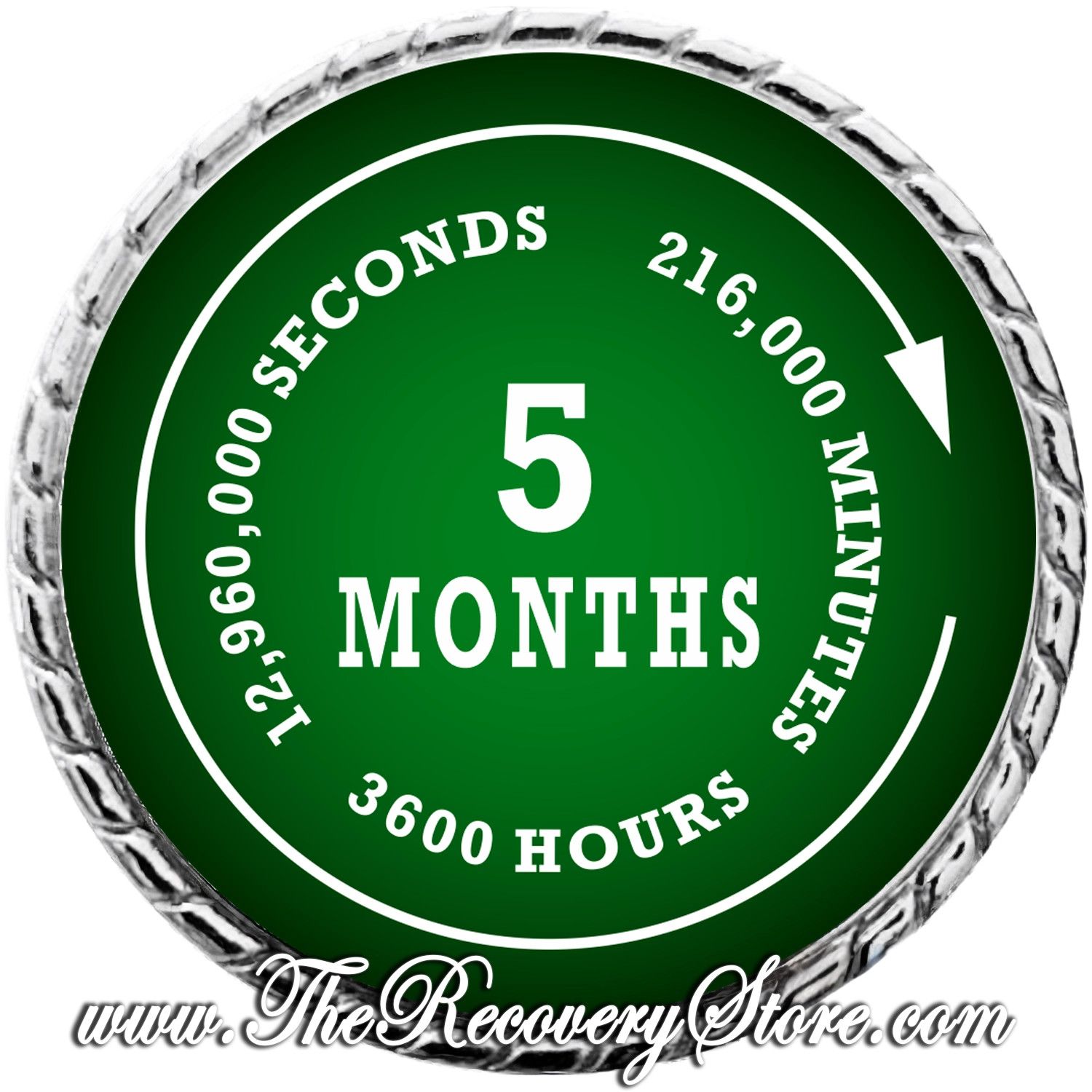 Large Medallion - Hours Minutes Seconds- 05 Months