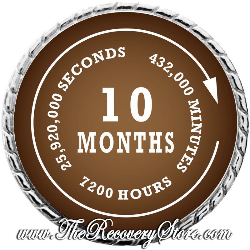 Large Medallion - Hours Minutes Seconds -10 Months