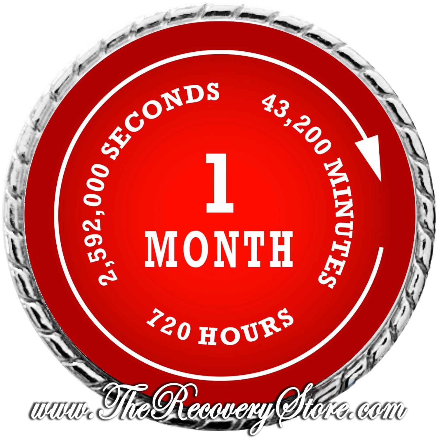 Large Medallion - Monthly - Hours Minutes Seconds- 01 Month