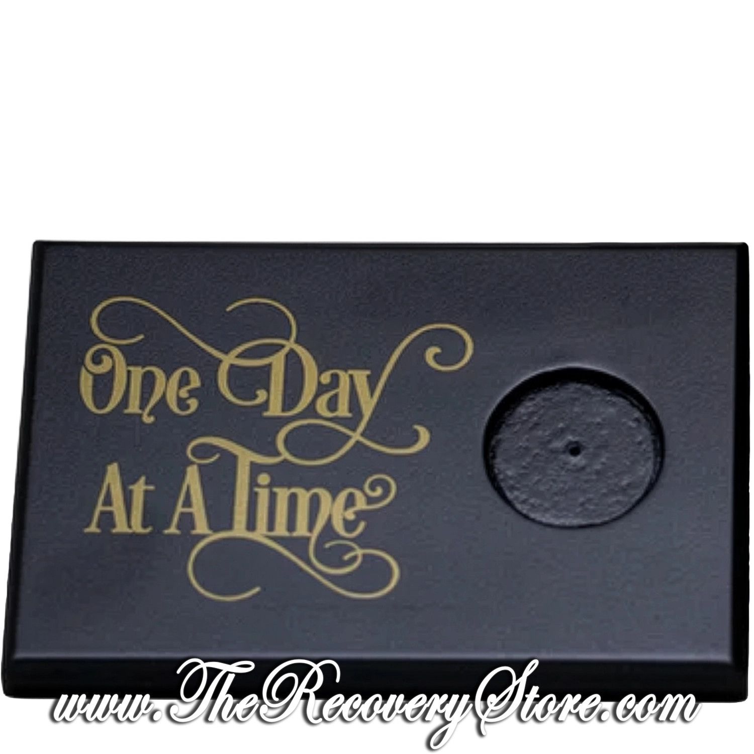 4x6 Single Medallion Wood Plaque - ODAT Horizontal Black