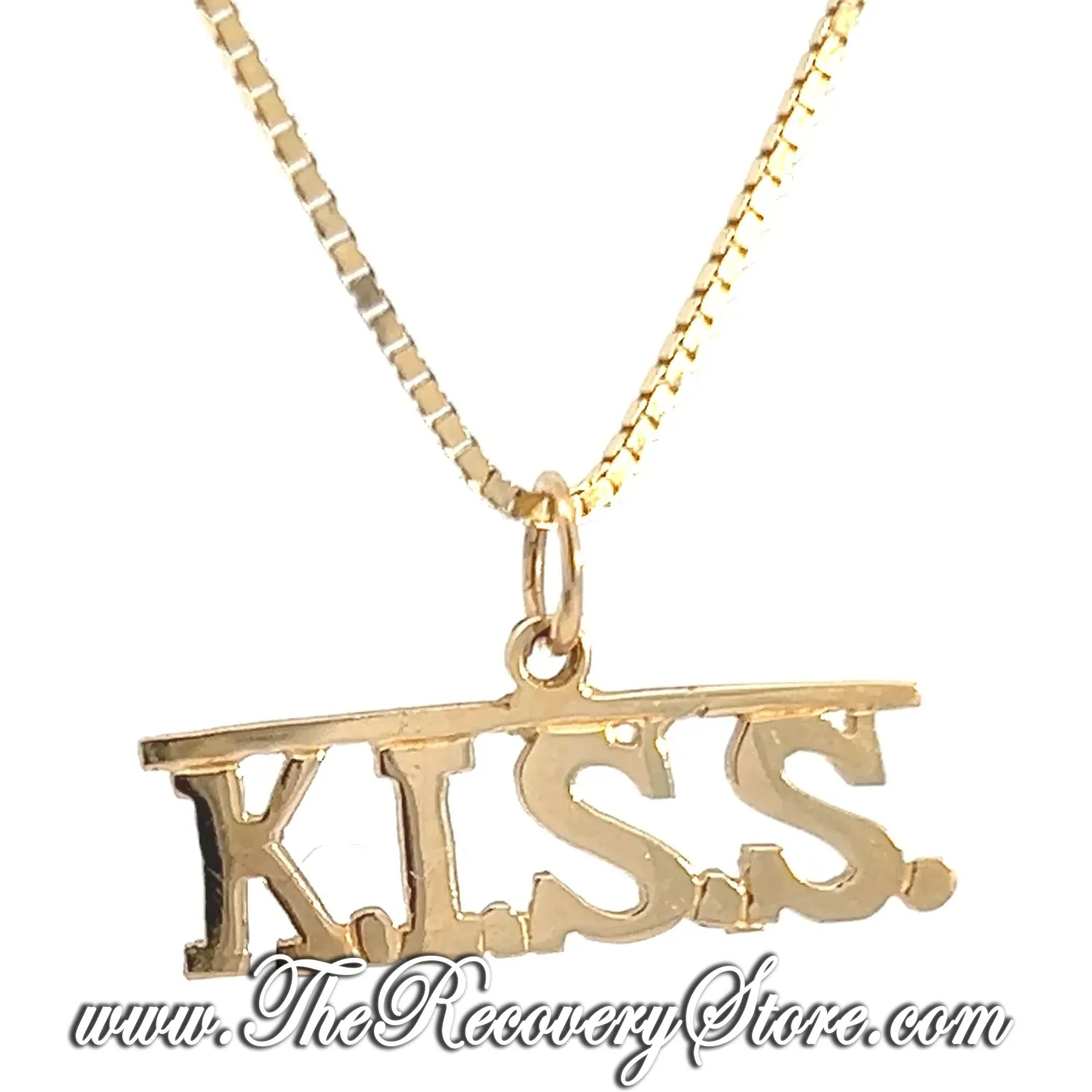 *14k Gold &quot;KISS&quot; Pendant