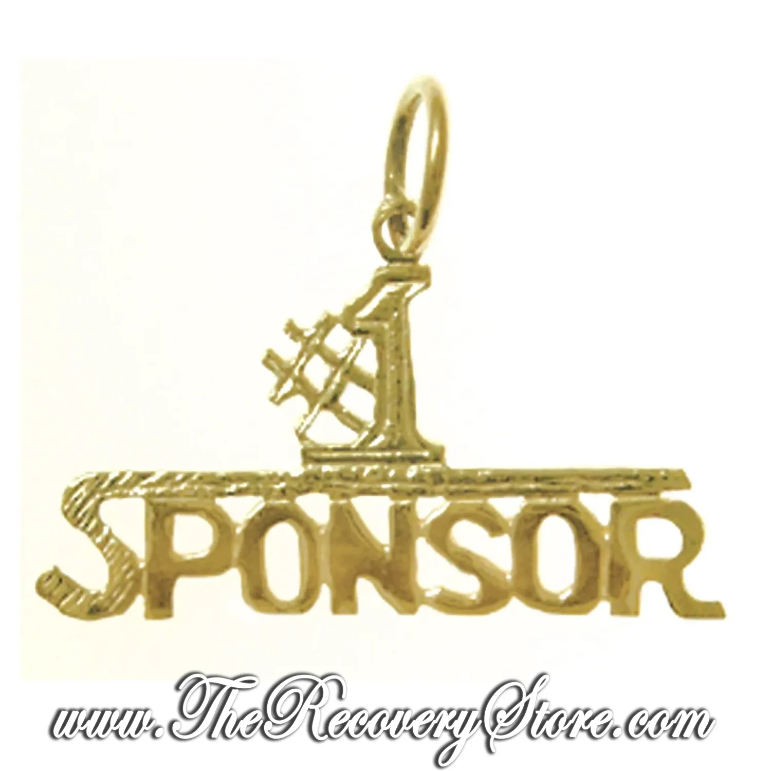 14k Gold &quot;#1 Sponsor&quot; Pendant