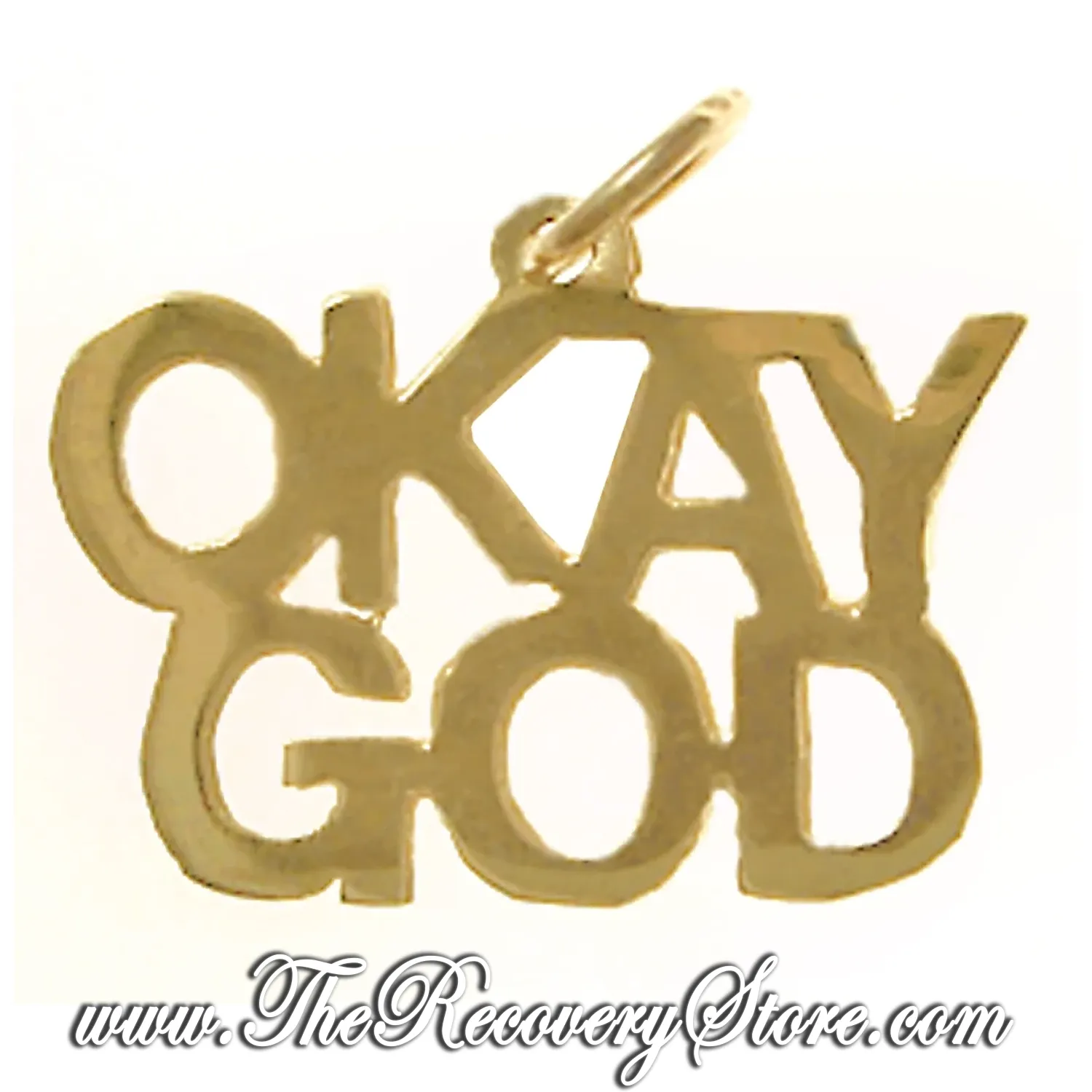 *14k Gold &quot;Okay God&quot; Pendant