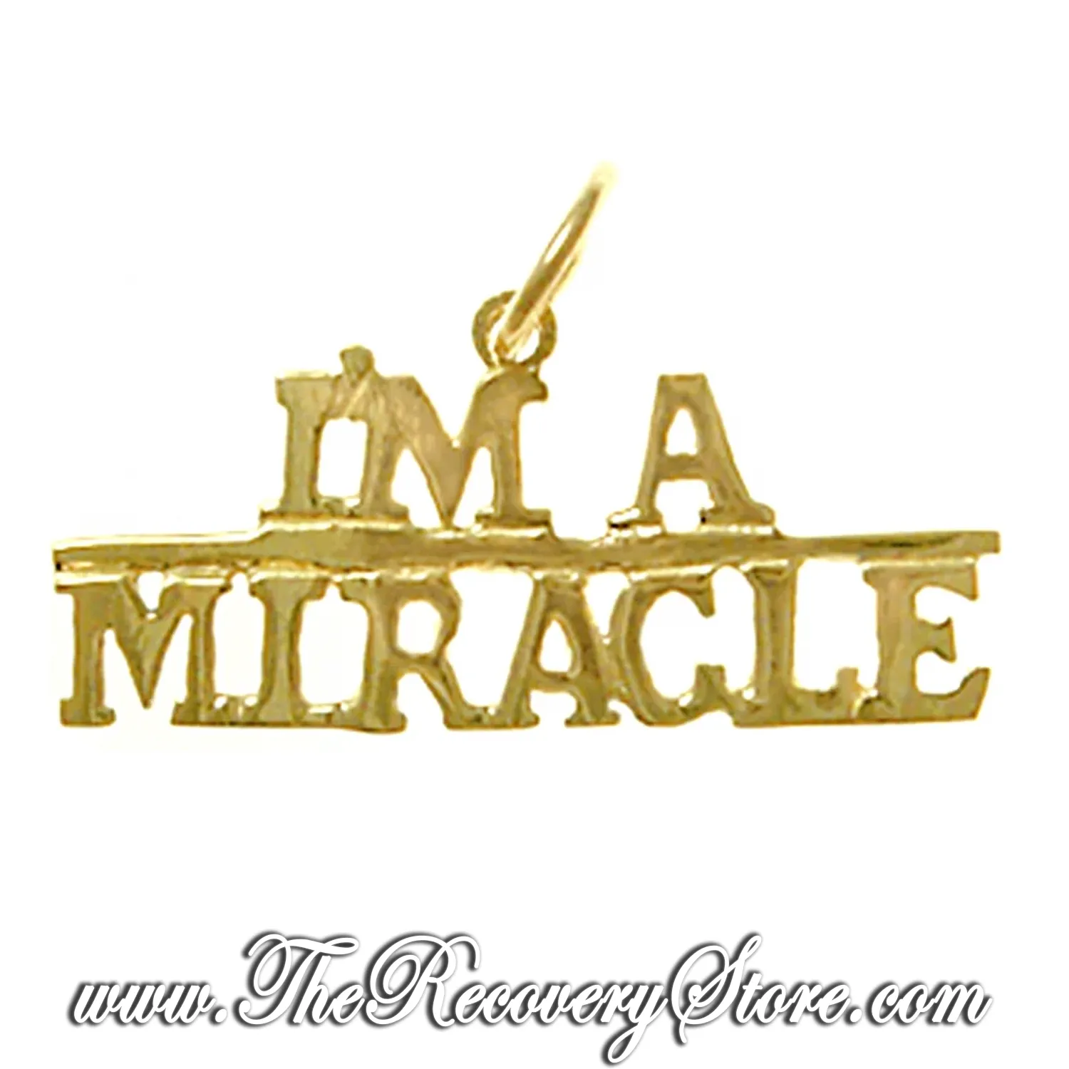*14k Gold I&#39;m A Miracle Pendant