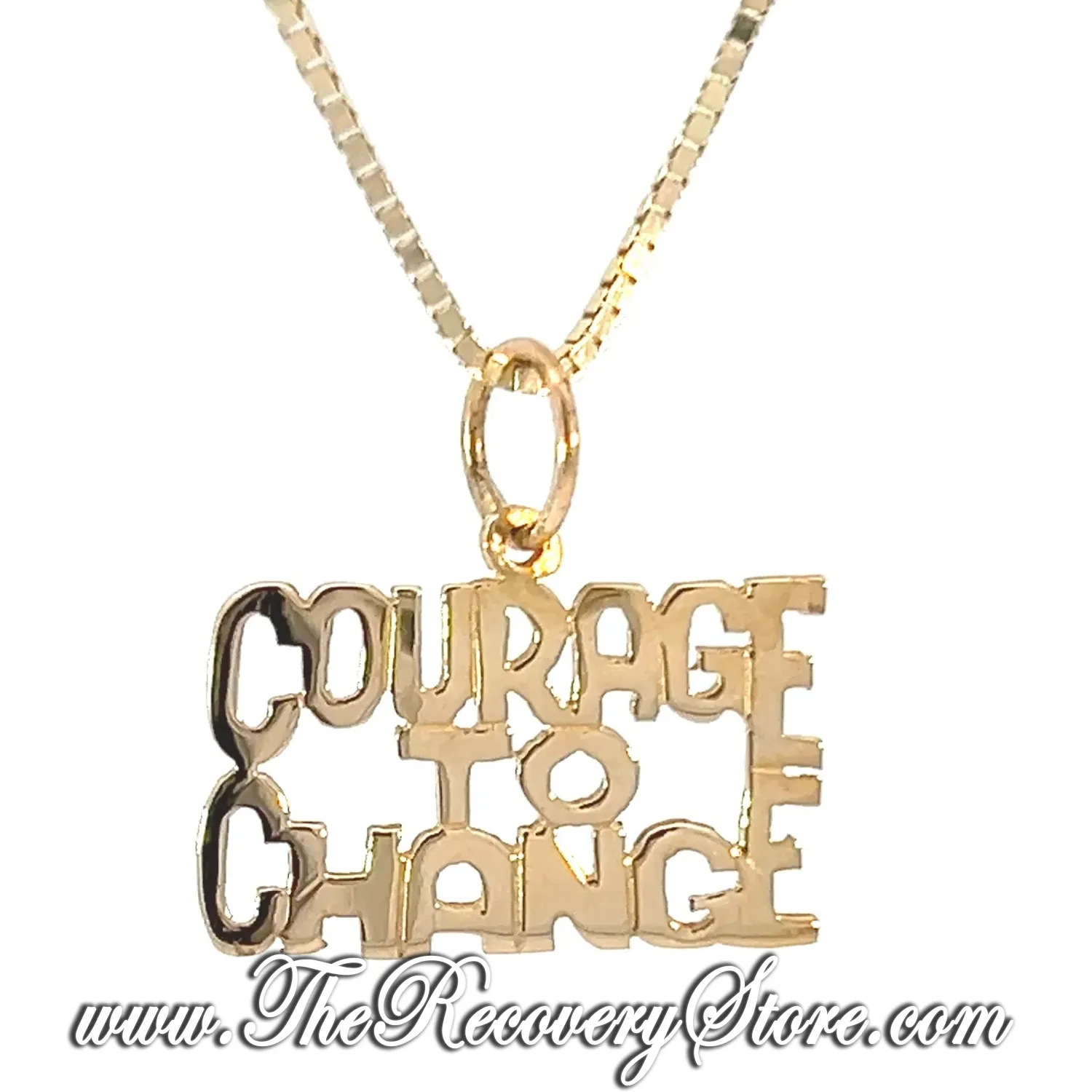 *14k Gold Courage to Change Pendant