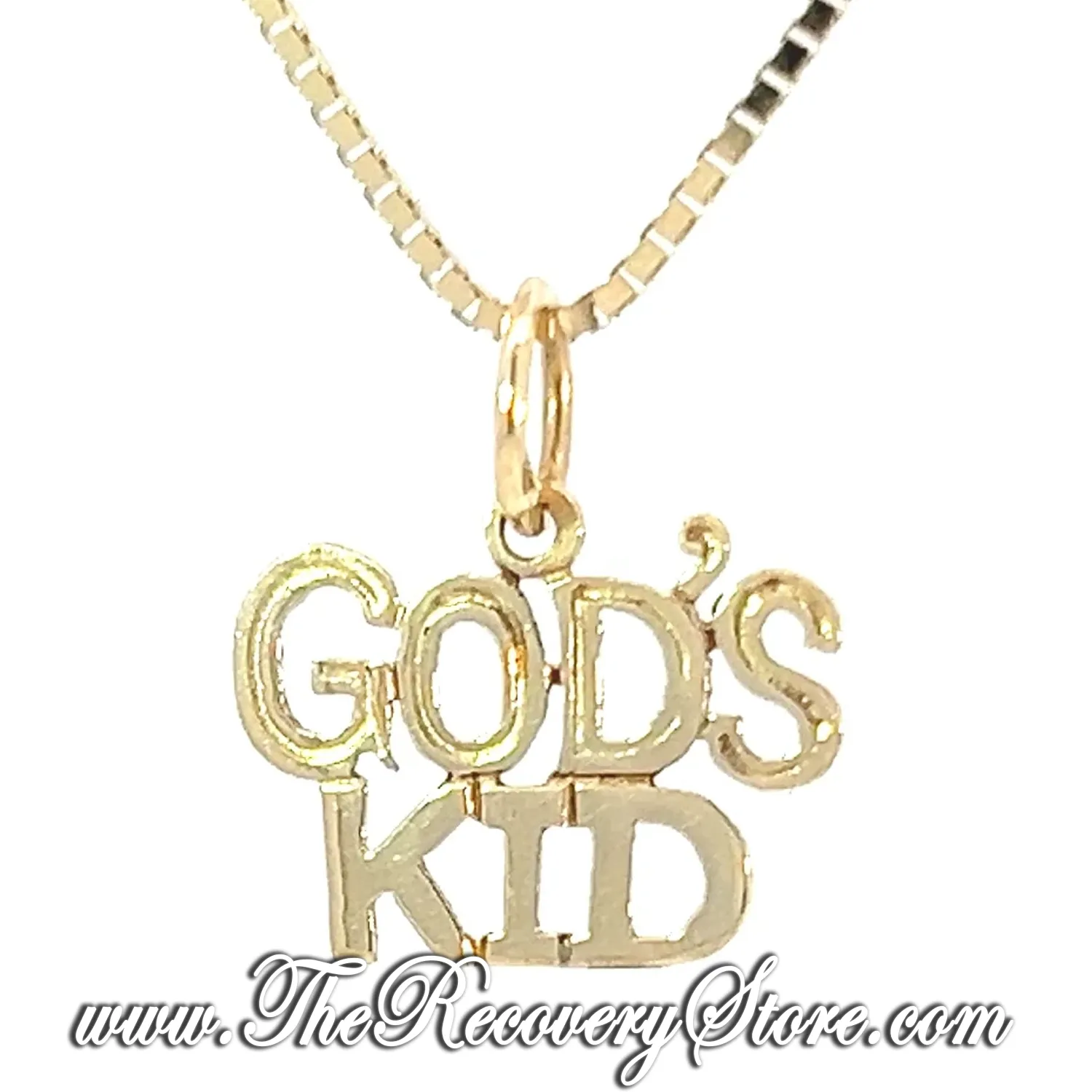 *14k Gold &quot;God&#39;s Kid&quot;  Medium Size Pendant