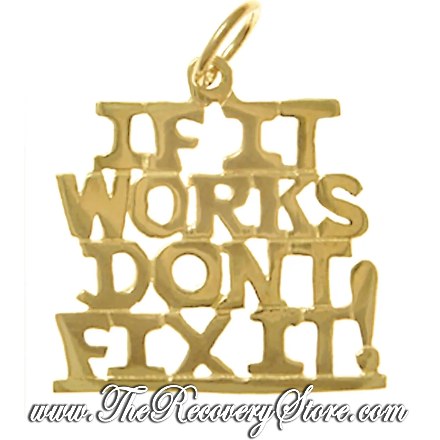 *14k Gold &quot;If It Works&quot;  Pendant