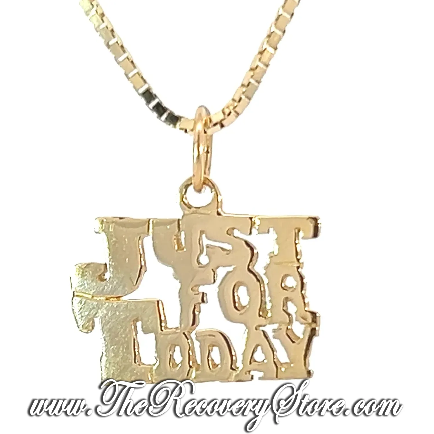 *14K Gold &quot;Just For Today&quot; Sayings Pendant