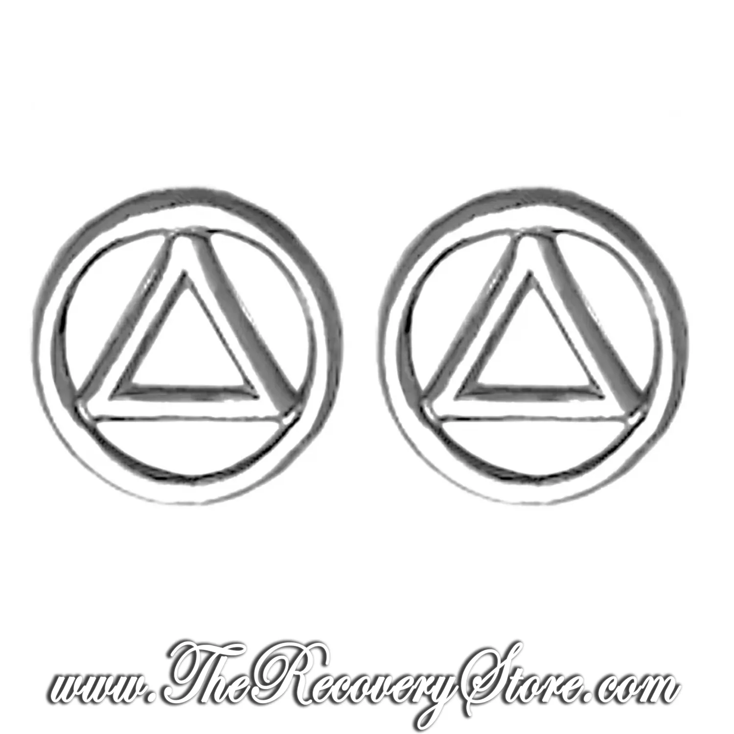 Sterling Silver AA Stud Earrings