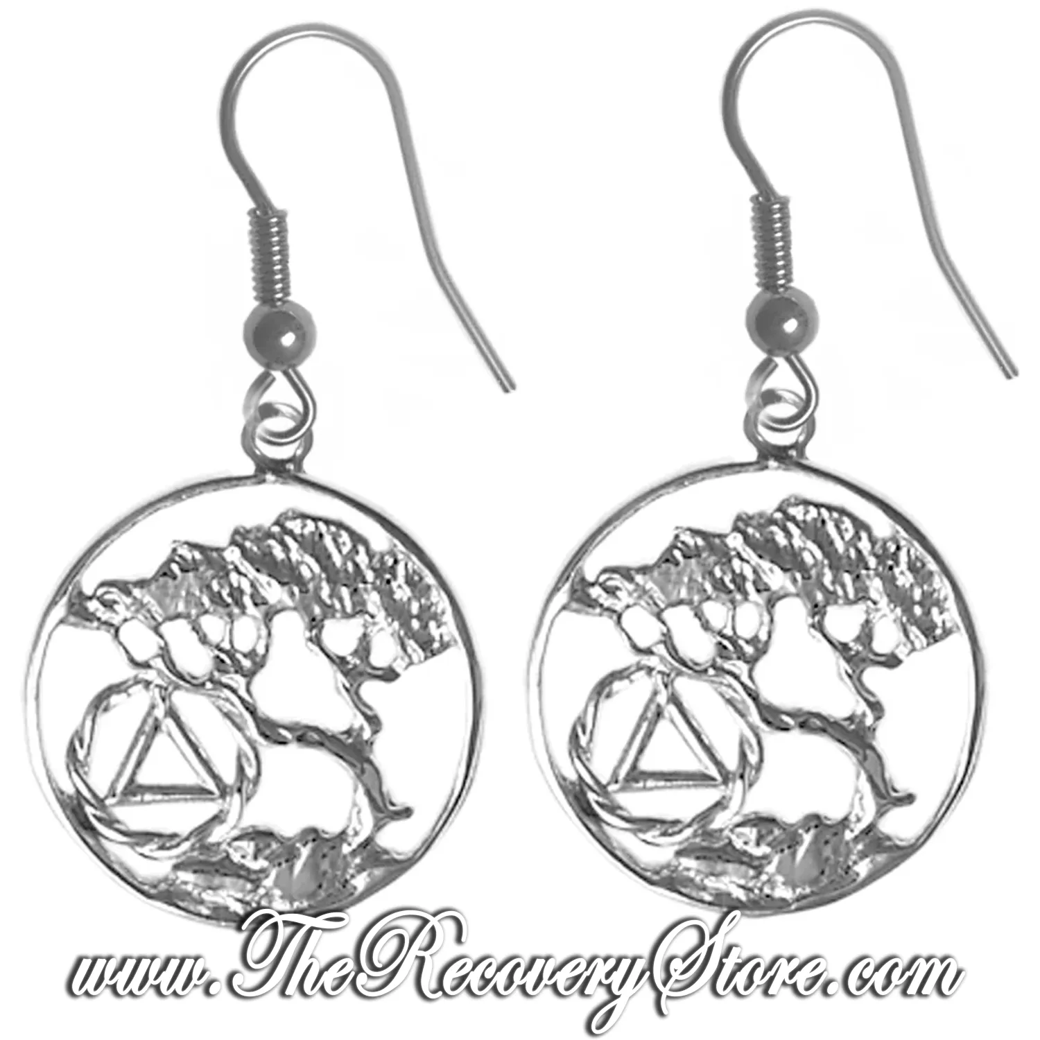 Sterling Silver AA Beautiful Tree of Life Earrings