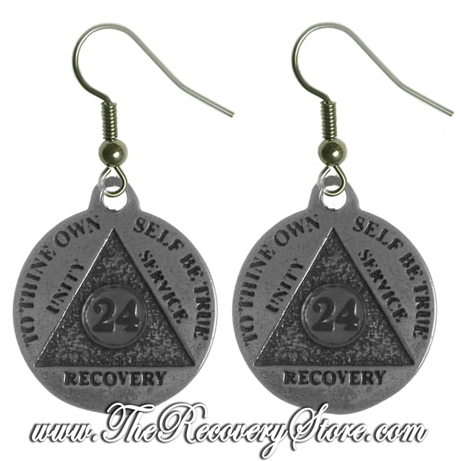 Sterling Silver AA 24hr Mini Medallion Earrings