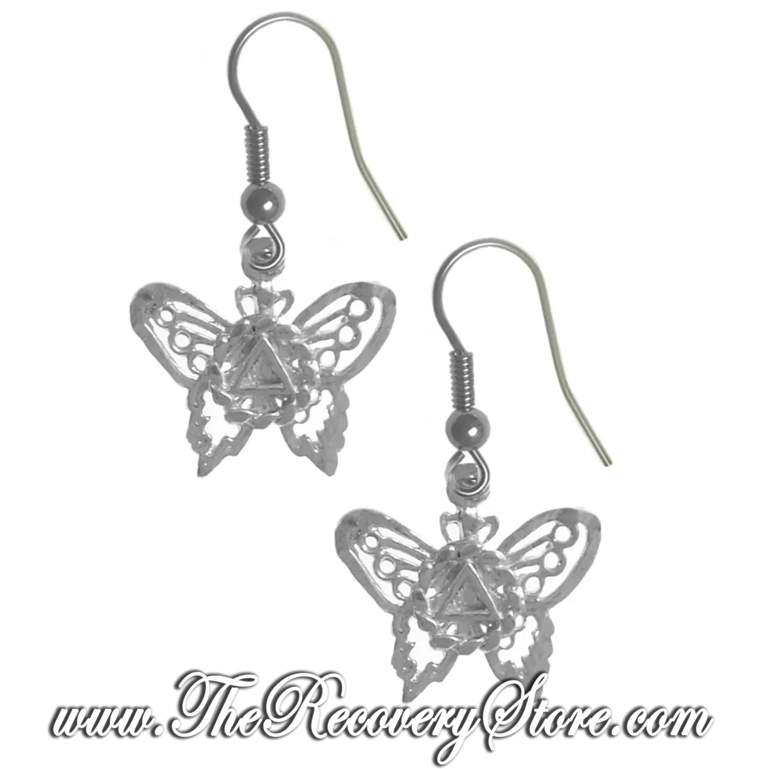 Sterling Silver AA Butterfly Earrings