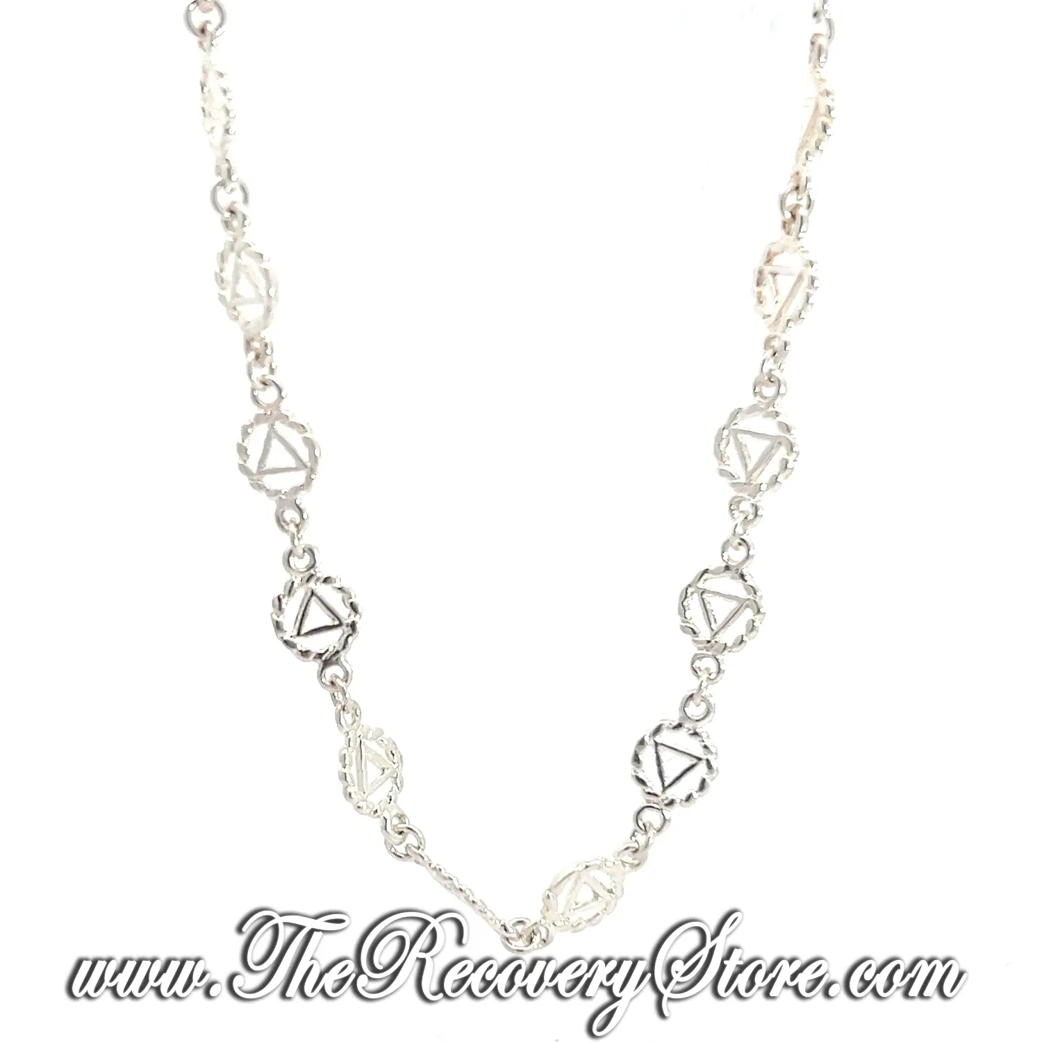 AA Sterling Silver Continuous Twist Wire Symbol Bracelet - 7&quot;