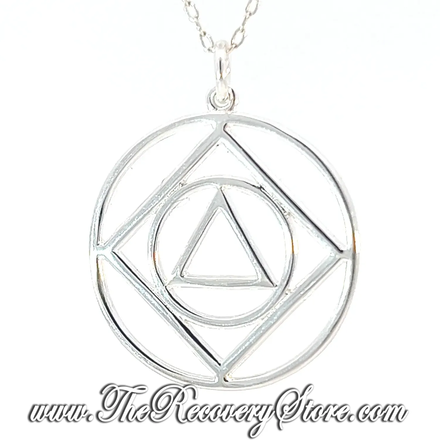 Sterling Silver NA &amp; AA Dual Symbol Pendant