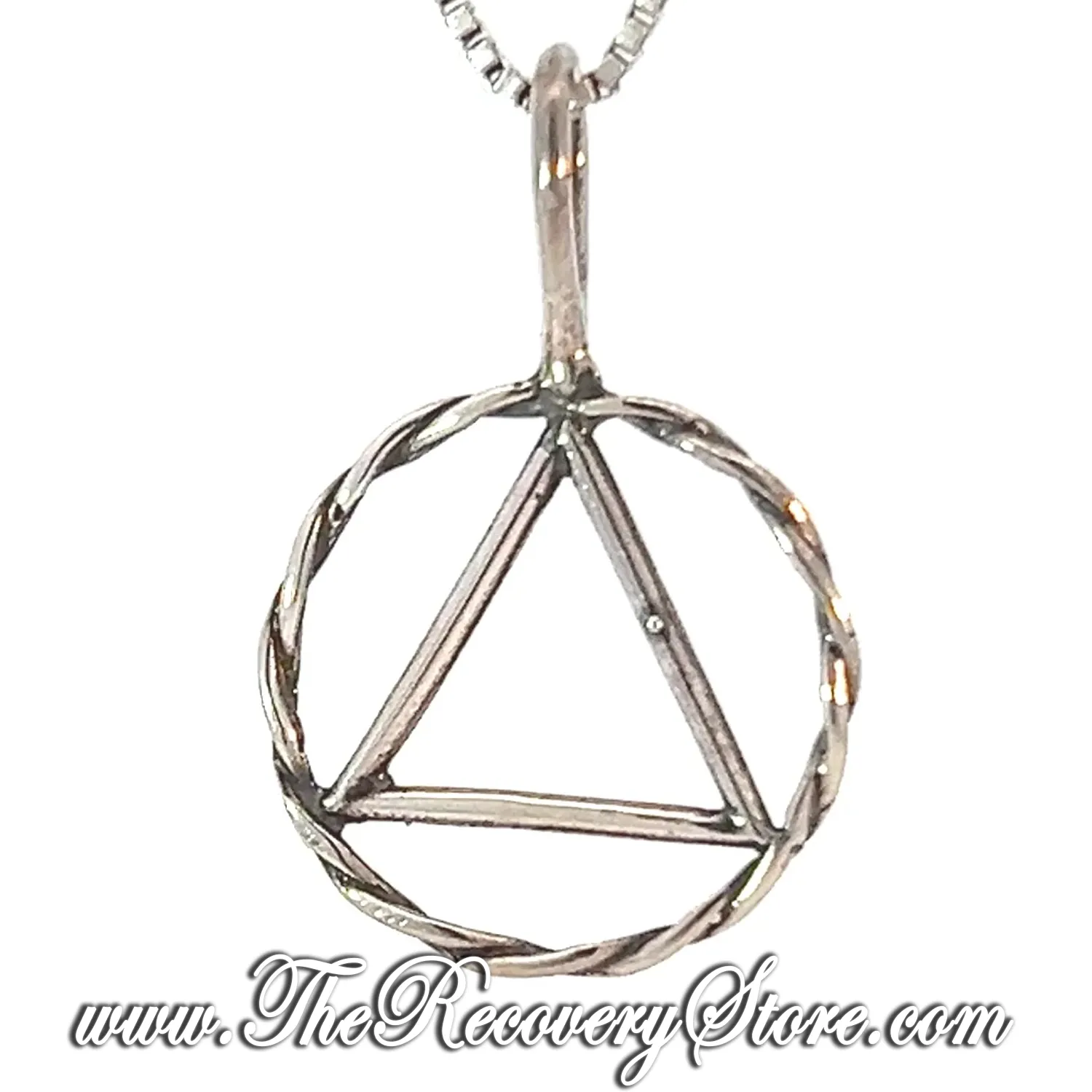 Sterling Silver Twist Wire Style Medium Size Pendant