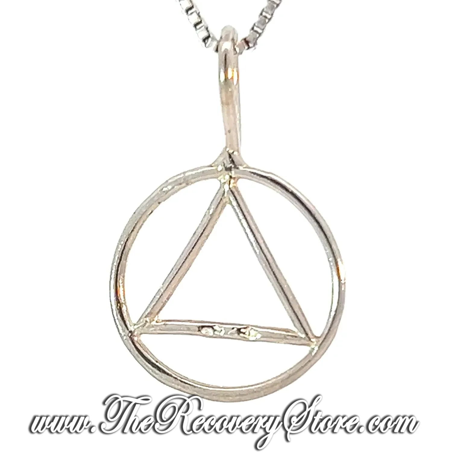 Sterling Silver Simple Wire Look Medium Size Pendant