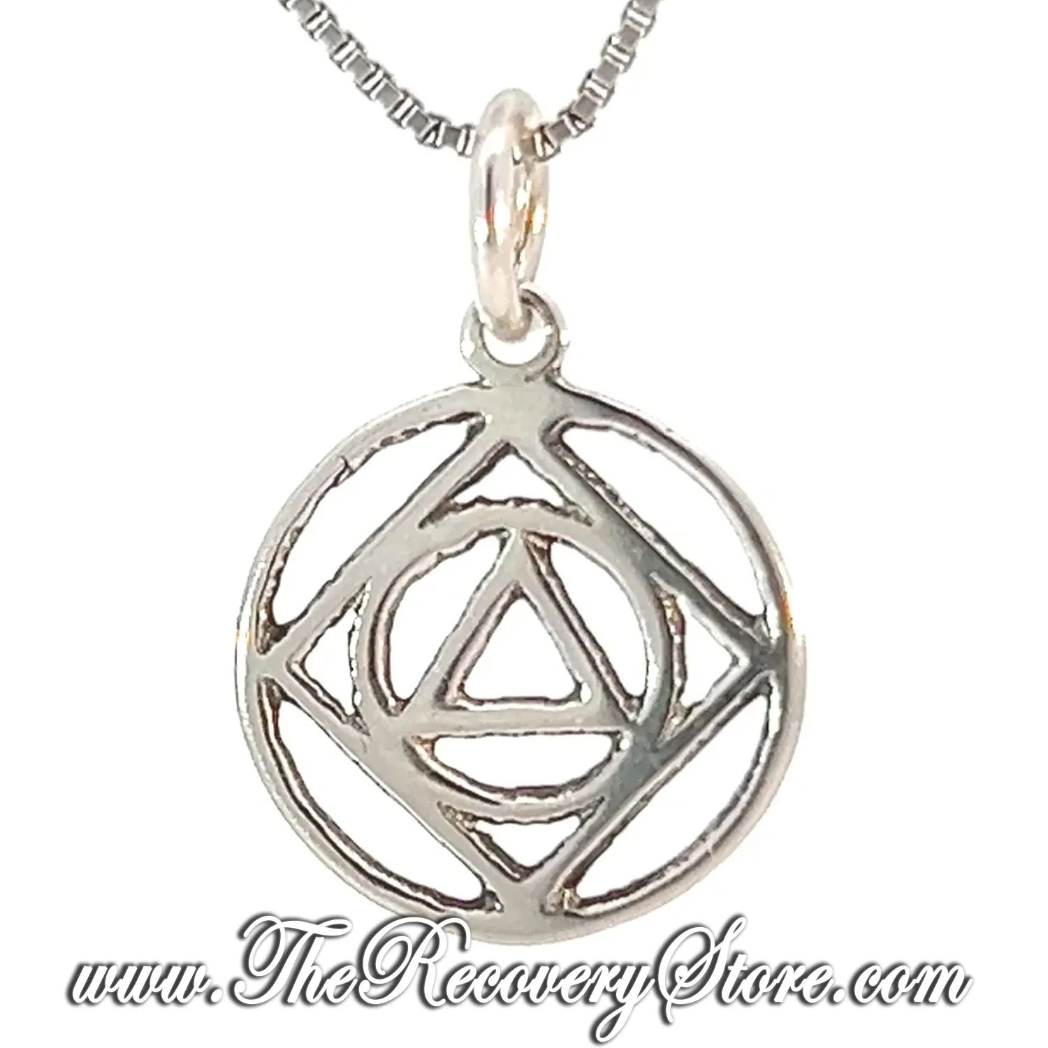 Sterling Silver AA &amp; NA Anonymous Dual Symbol