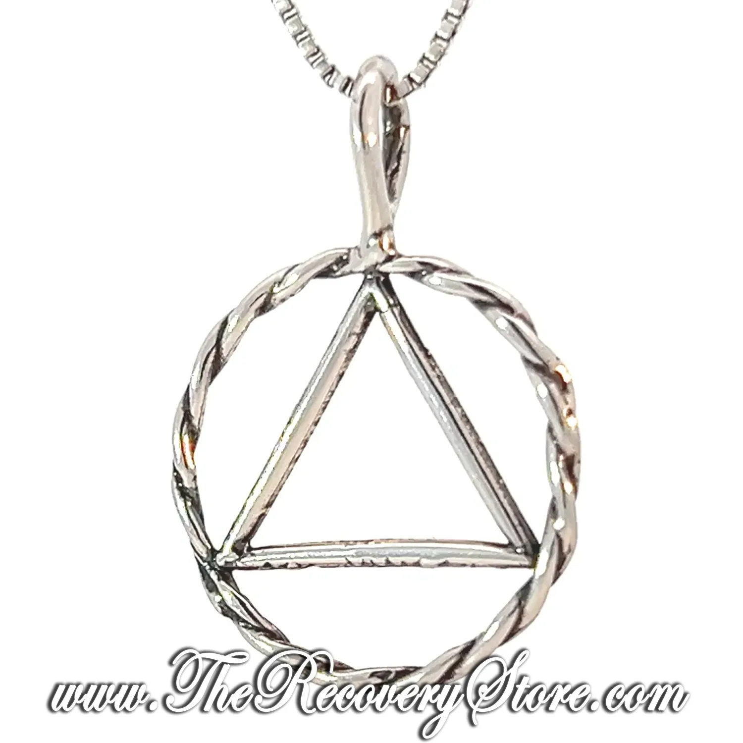 Sterling Silver Twist Wire Style Medium Size Pendant