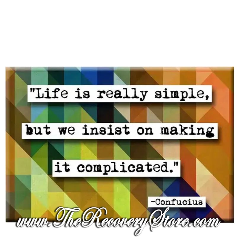 Magnet - Confucius Complicated Quote