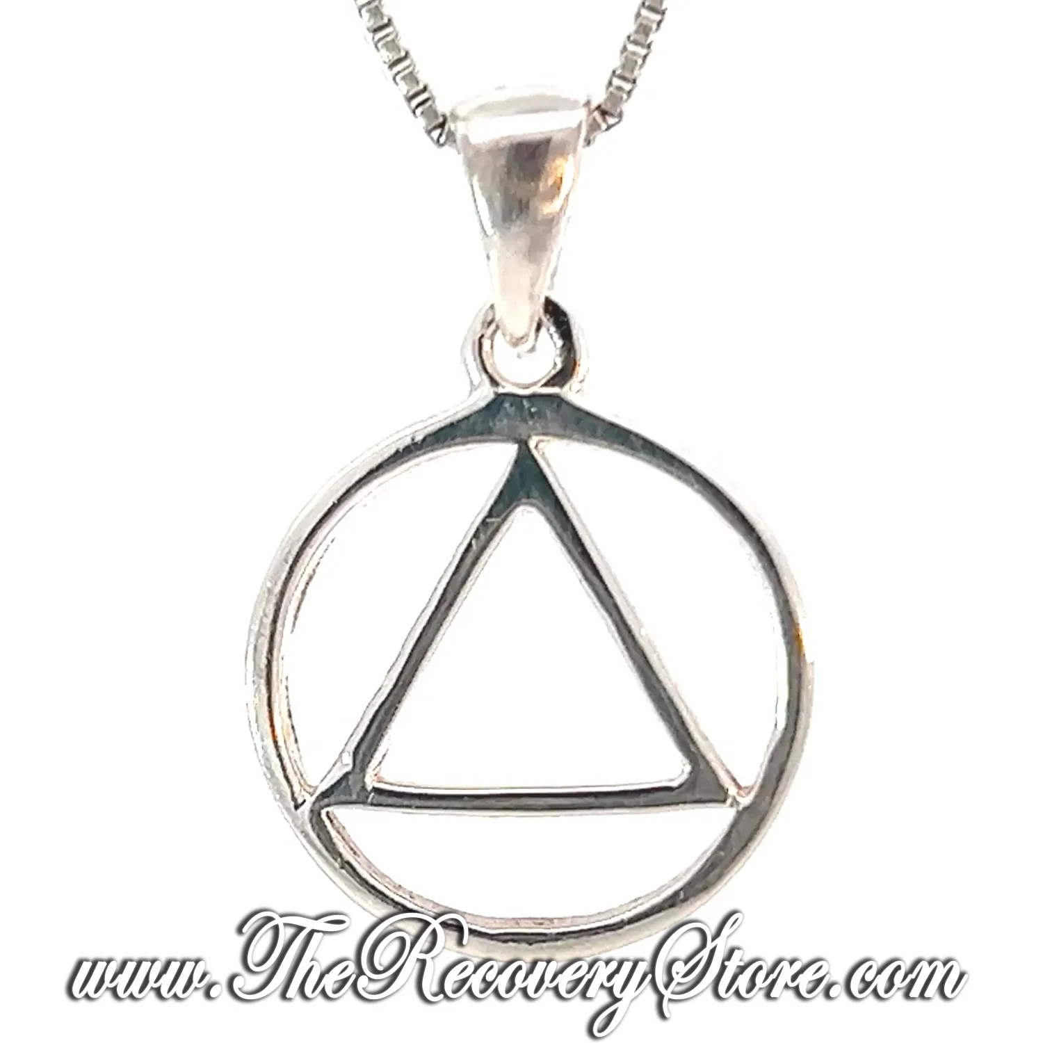 Sterling Silver AA Symbol Thick Style, Medium Size Pendant