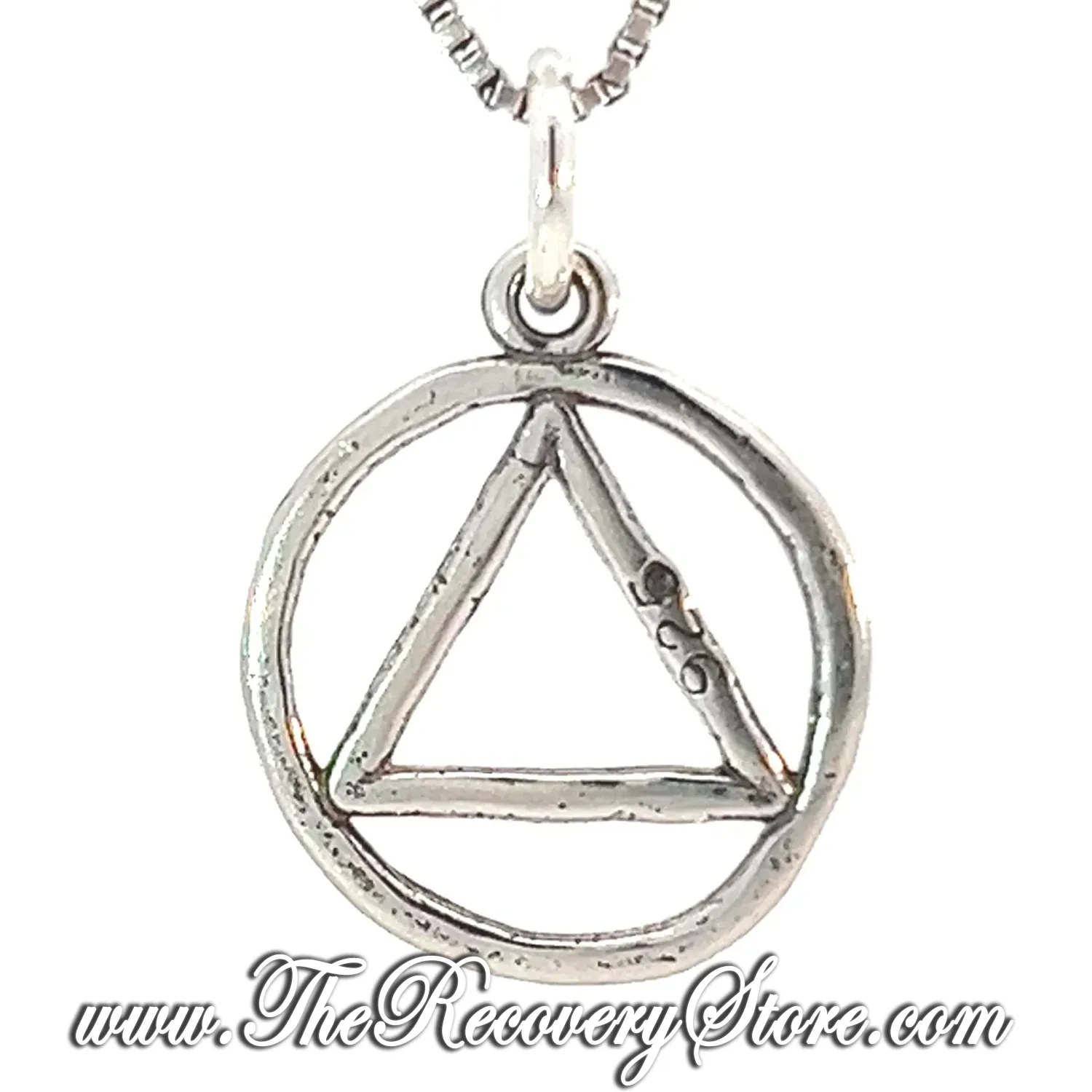 Sterling Silver A Hammered Style Symbol Pendant