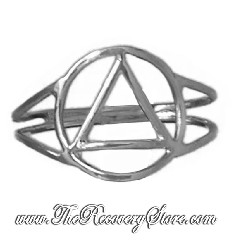 AA Sterling Silver Symbol Ring