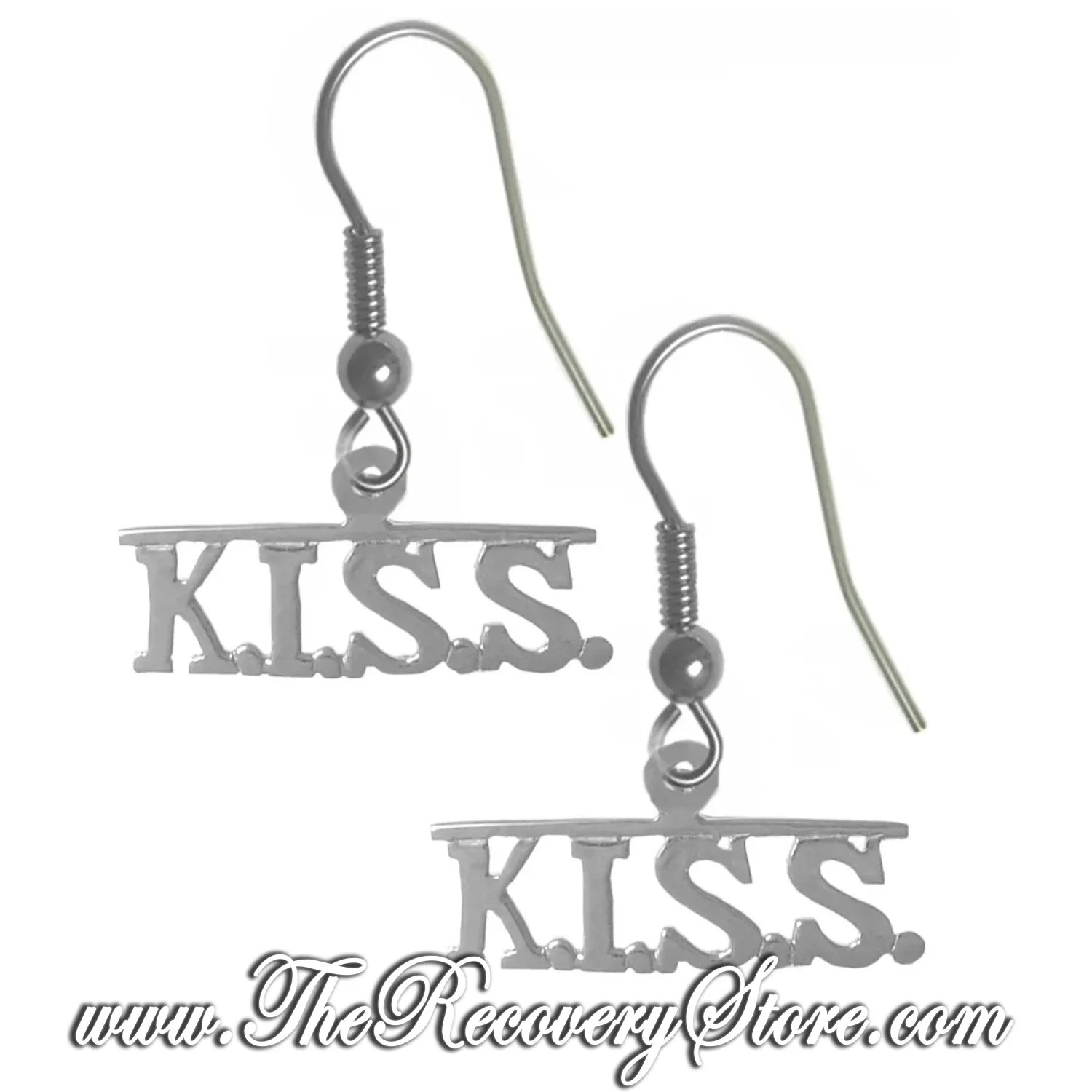 Sterling Silver "K.I.S.S." Earrings