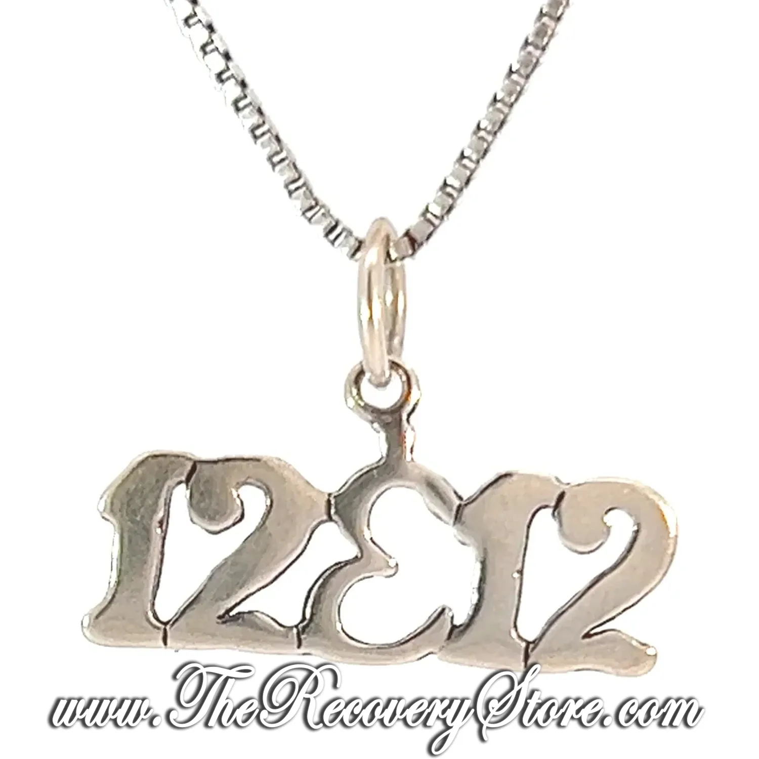 Sterling Silver "12&amp;12" Sayings Pendant