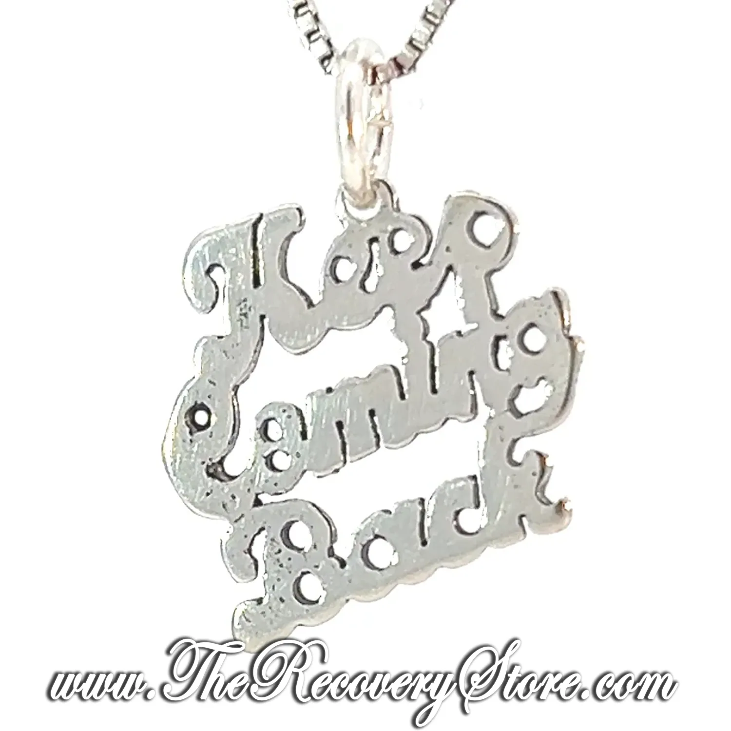 Sterling Silver "Keep Coming Back" Sayings Pendant
