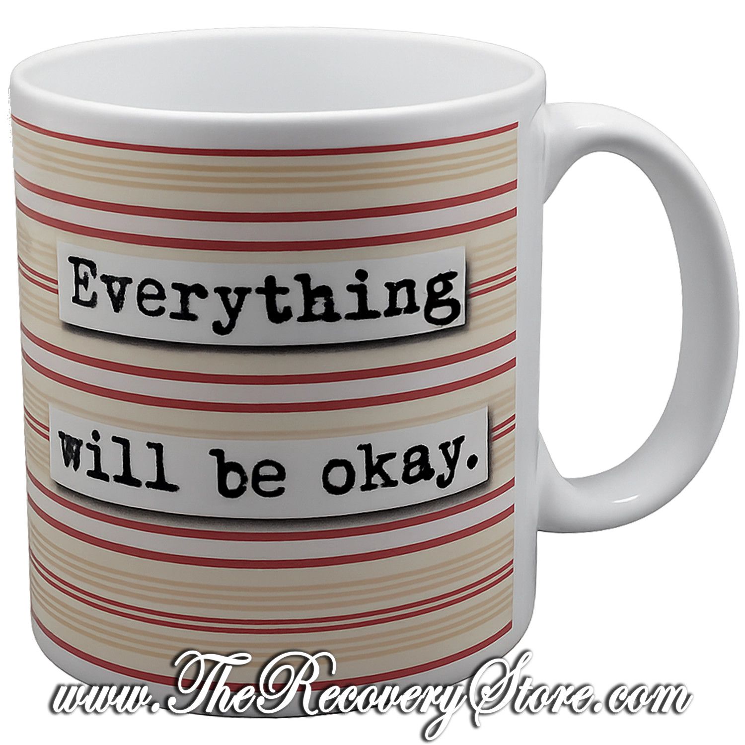 Mug - Everything Will Be Okay - Stripes