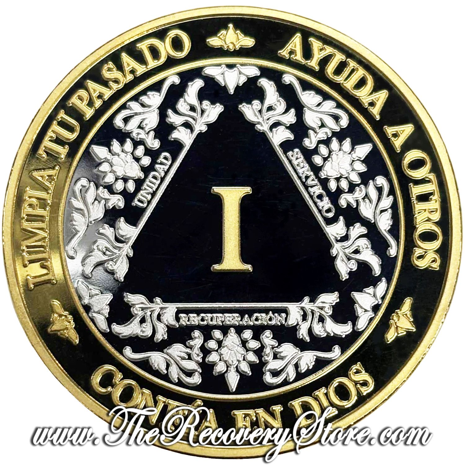 Large Medallion -  Spanish AA Silver &amp; Gold, Milestone: 01