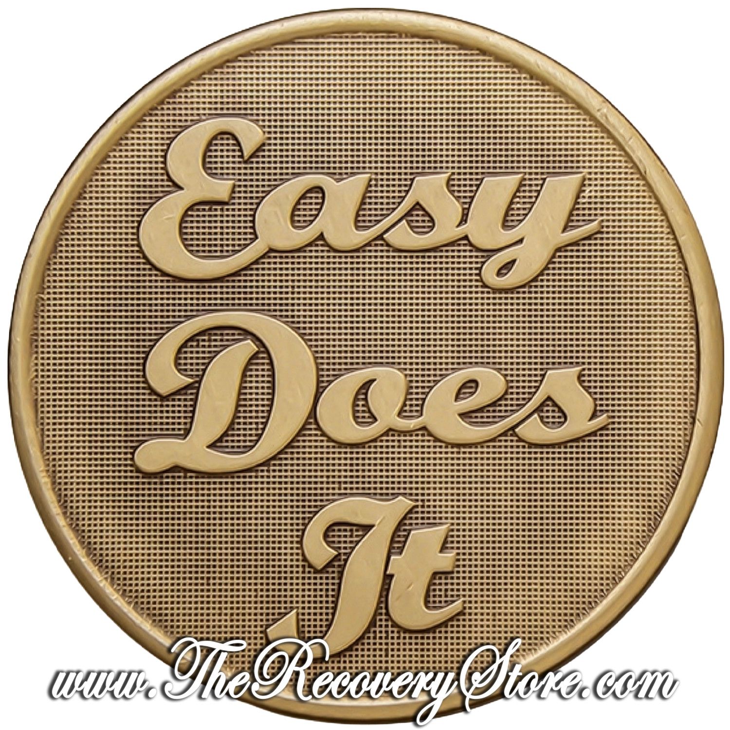 Bronze Affirmation Medallion - Easy Does It