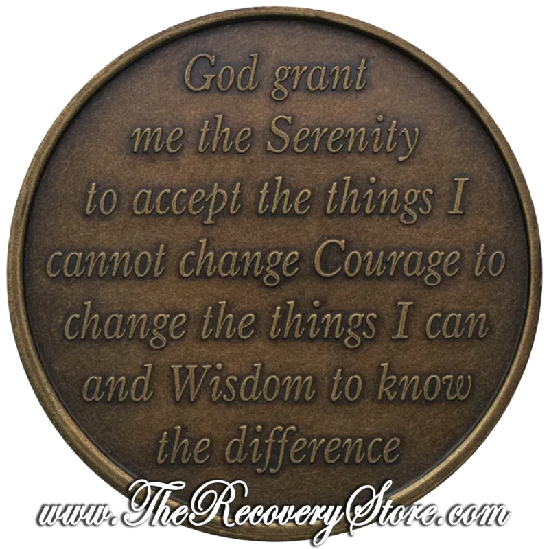 Bronze Affirmation Sponsor Medallion - Caring - Hope - Guidance - Sharing
