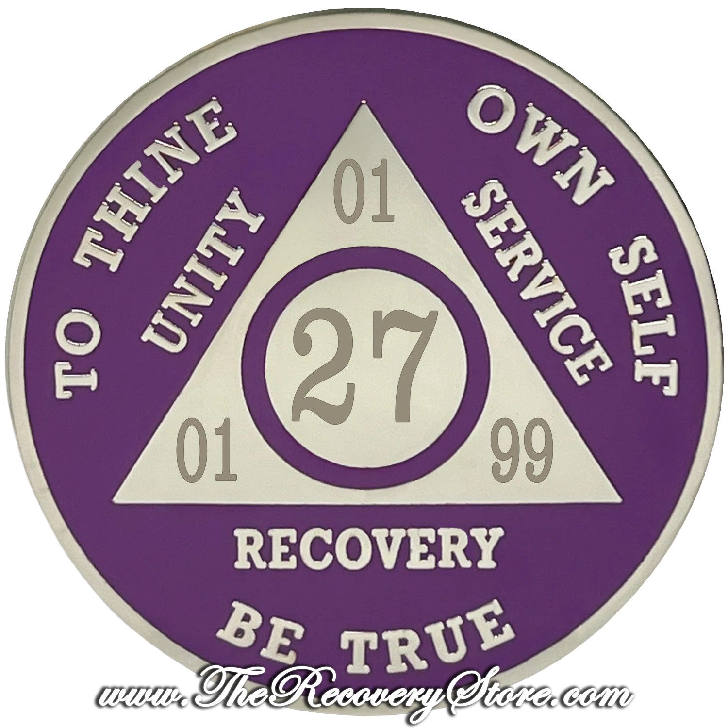 Customizable Purple AA Medallion - Rarely Have We Seen