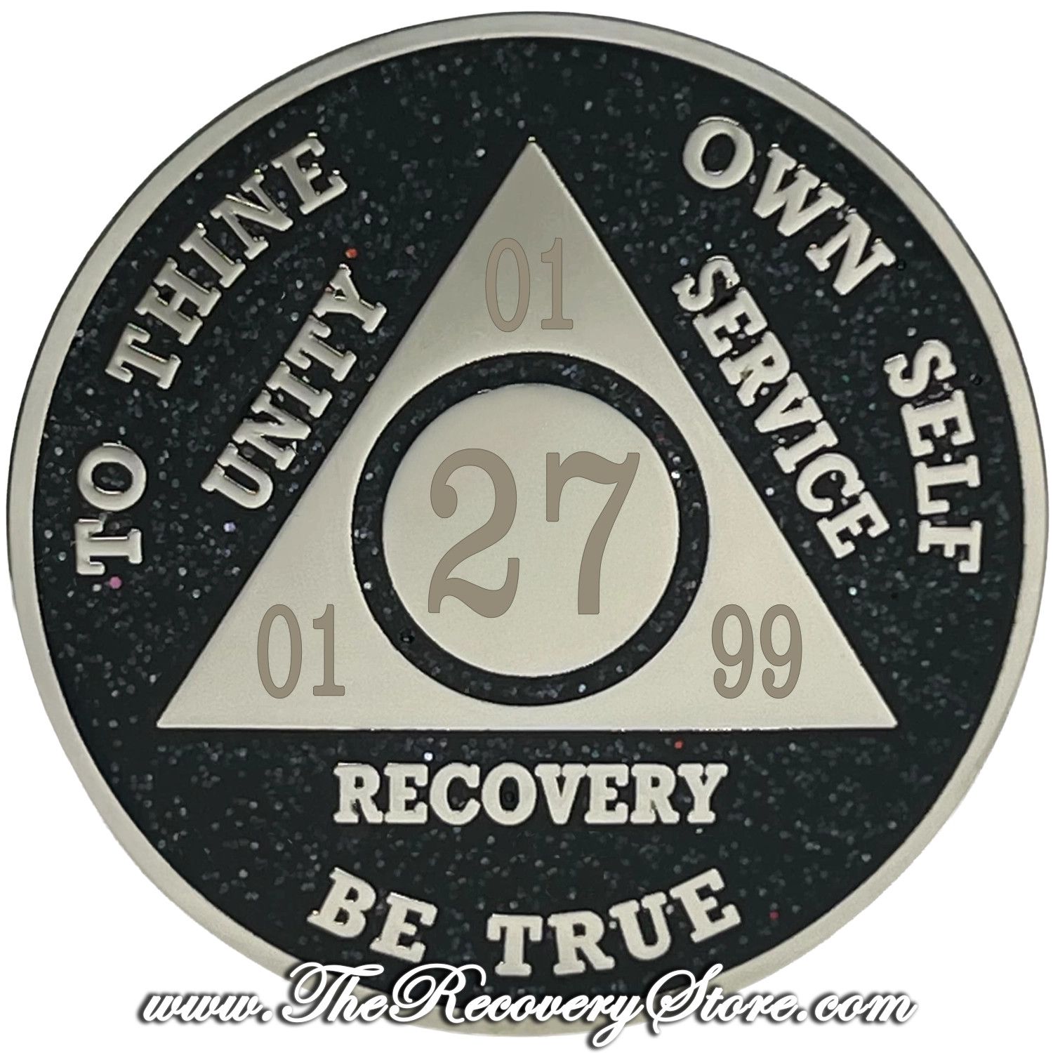 Custom - Black Glitter AA Medallion - Rarely Have We Seen