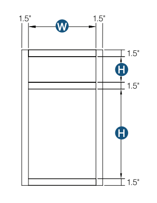 Brooklyn Fawn Desk Drawer Base - 18