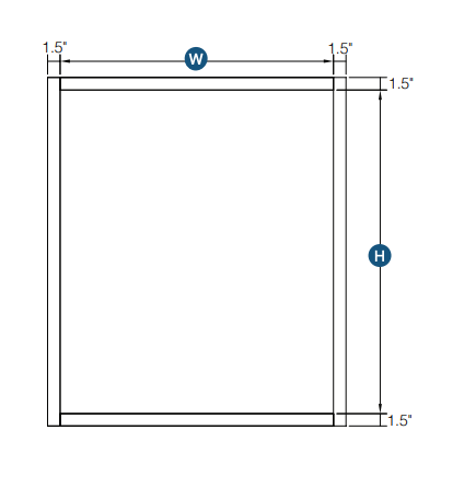 Brooklyn Gray Double Door Wall Cabinet - 39