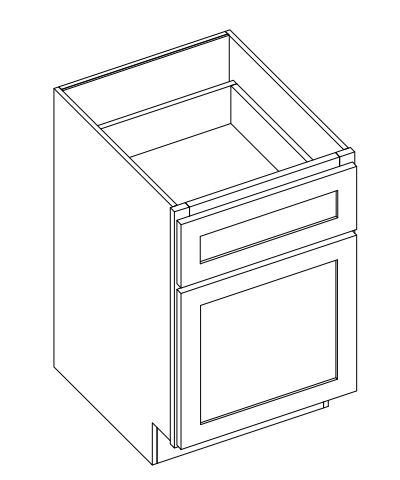 Brooklyn Midnight Desk Drawer Base - 18" W x 29.5" H x 24" D