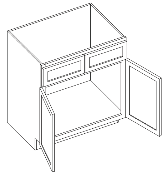 Brooklyn Midnight Sink Base Cabinet - 30" W