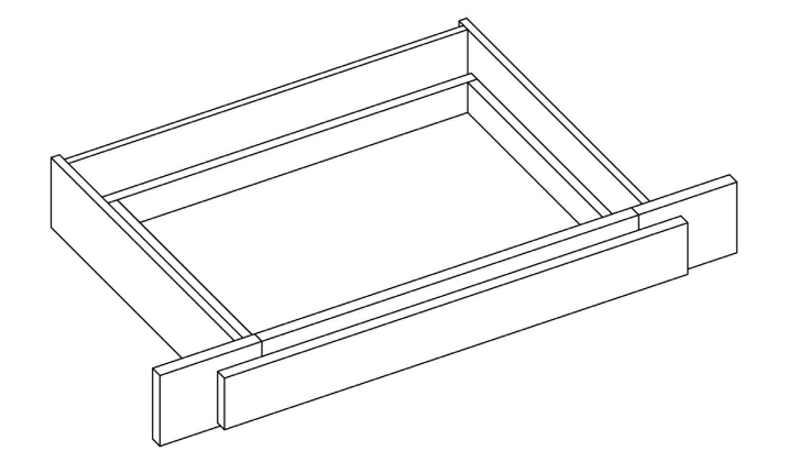 Brooklyn Midnight Vanity Drawer - 36" W with Adjustable Sides