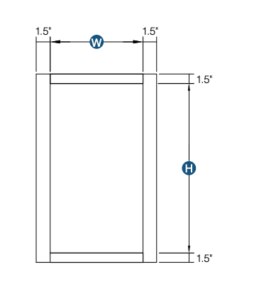BS Trash Can Base w/ Full Ht Door -18